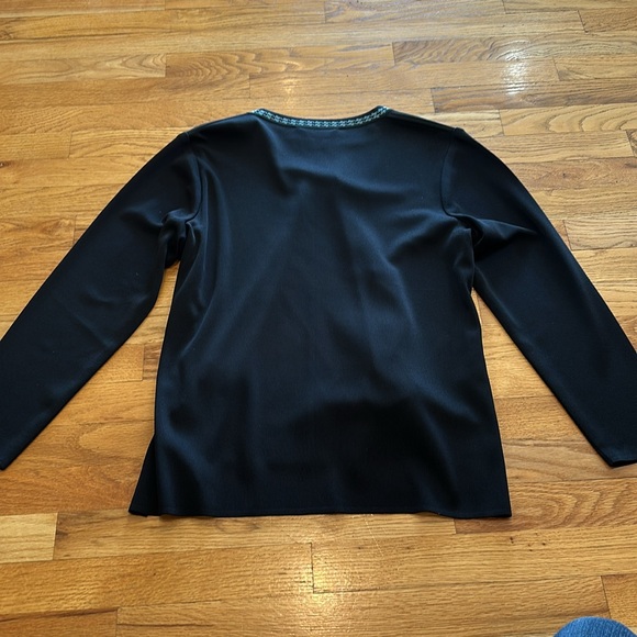 Black Jacket with greenish/gray design - Picture 6 of 6